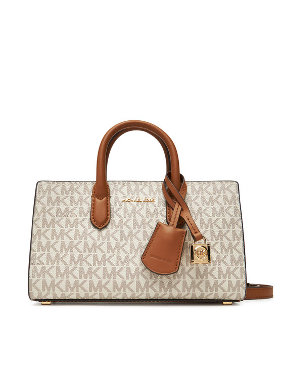 MICHAEL Michael Kors Дамска чанта Empire Medium 32T5G8EW6V Бежов цвят на ниска цена