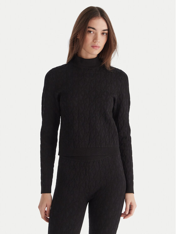 MICHAEL Michael Kors Поло MF5619YJWV Черен Slim Fit цвят на ниска цена