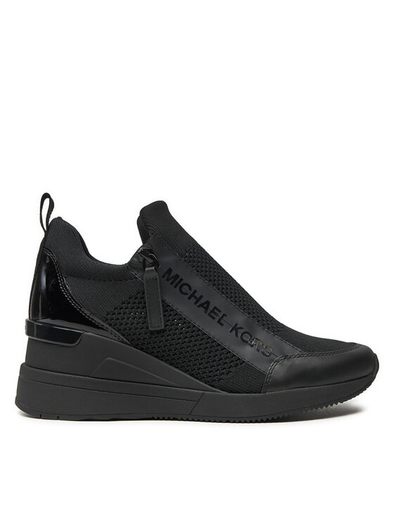 MICHAEL Michael Kors Сникърси Wills Wedge Trainer 43S2WIFS1D Черен цвят на ниска цена