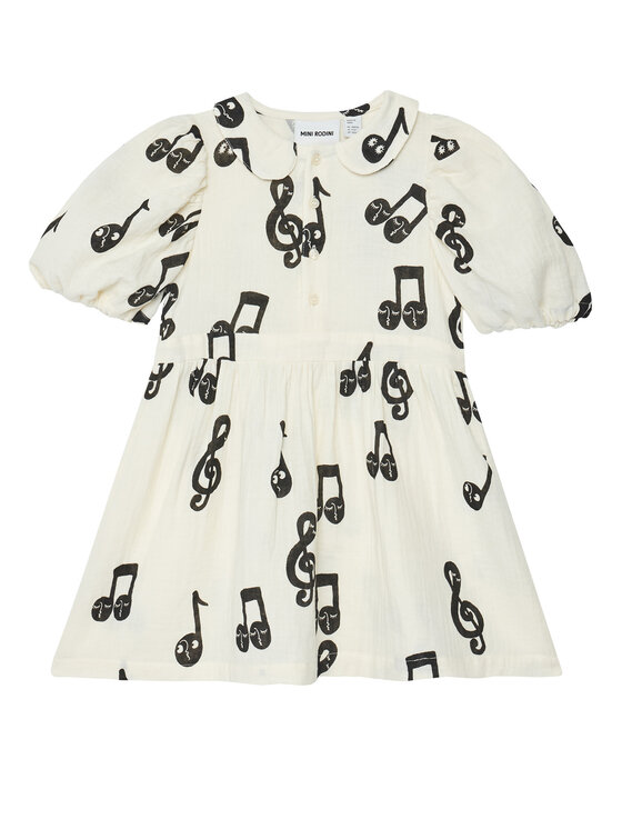 MINI RODINI Ежедневна рокля 2525012610 Бял Regular Fit цвят на ниска цена