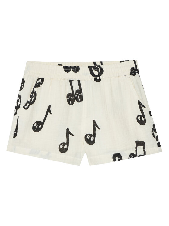 MINI RODINI Шорти от плат 2523016210 Бял Regular Fit цвят на ниска цена