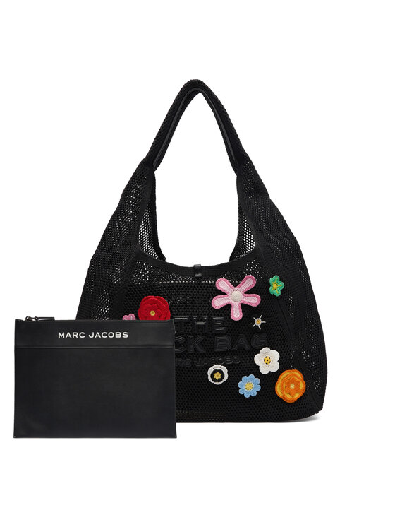 Marc Jacobs Дамска чанта The Daisy Crochet Sack 2P5HSH027H03 Черен цвят на ниска цена