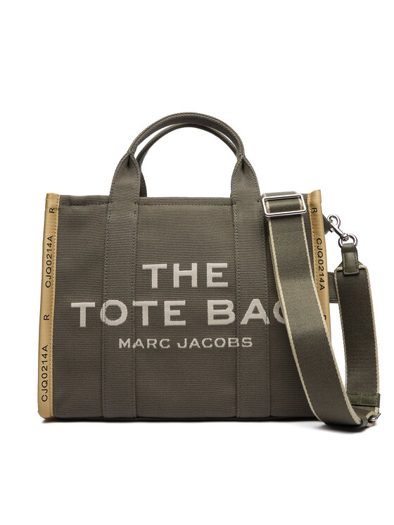 Marc Jacobs Дамска чанта The Jacquard Medium Tote Bag M0017027 Каки цвят на ниска цена