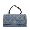 Marc Jacobs Дамска чанта The Quilted Denim Dual Convertible 2P5HCR019H03 Син цвят на ниска цена