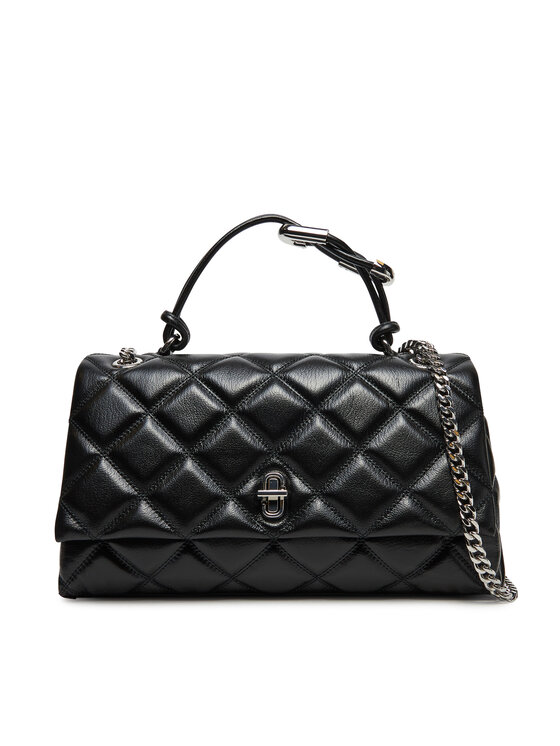 Marc Jacobs Дамска чанта The Quilted Dual Convertible Shoulder Bag 2S5HCR007H02 Черен цвят на ниска цена