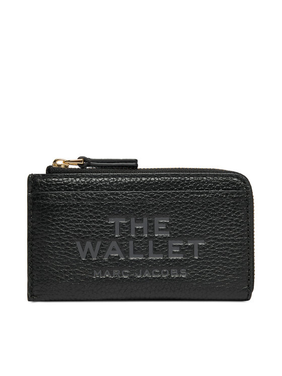 Marc Jacobs Портфейл The Leather Top Zip Multi 2S4SMP010S02 Черен цвят на ниска цена