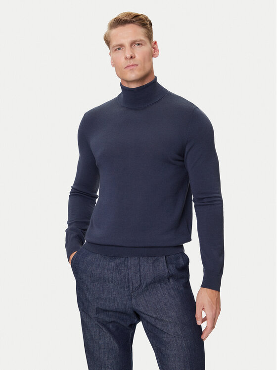 Marc O'Polo Denim Поло 5000007221 Тъмносин Regular Fit цвят на ниска цена