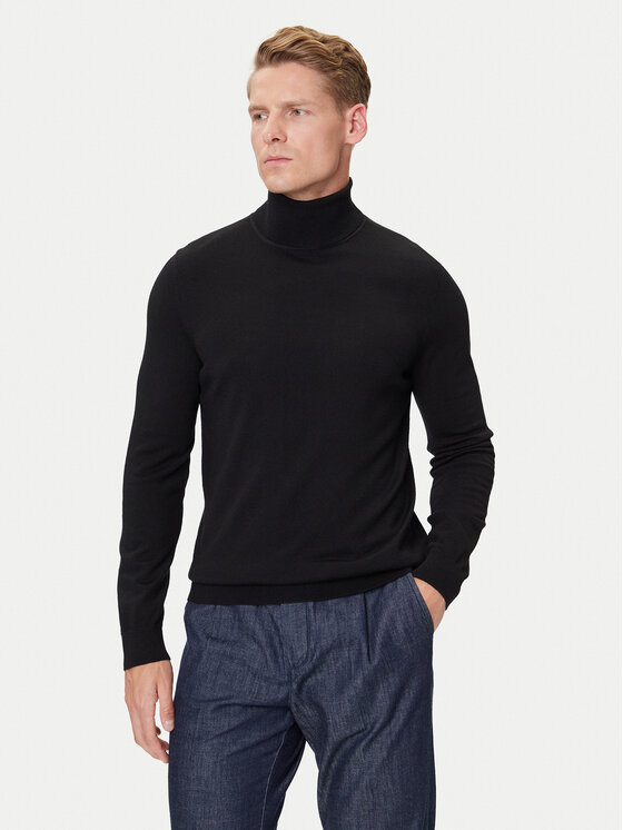 Marc O'Polo Denim Поло 5000007221 Черен Regular Fit цвят на ниска цена