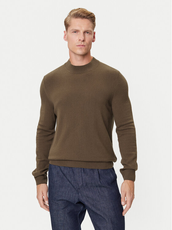 Marc O'Polo Denim Пуловер 5000007280 Кафяв Regular Fit цвят на ниска цена