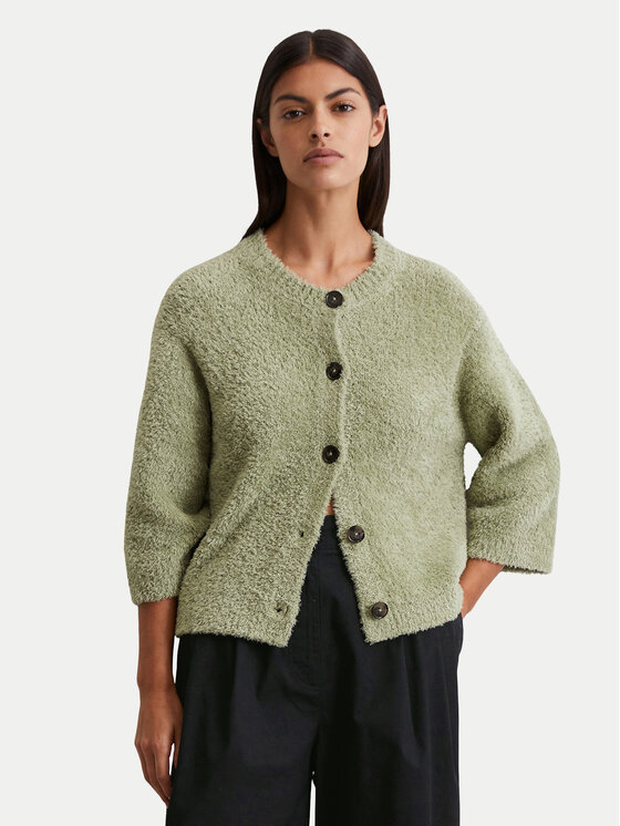 Marc O'Polo Кардиган 506 6045 61059 Зелен Relaxed Fit цвят на ниска цена