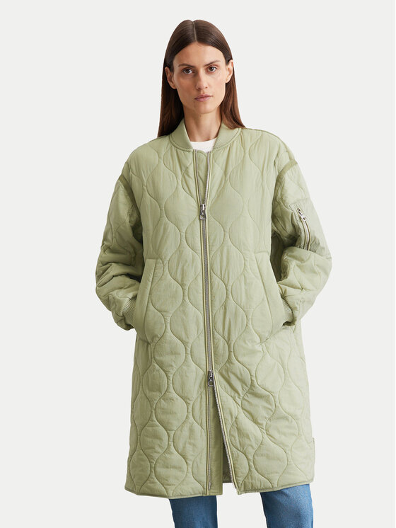 Marc O'Polo Преходно яке 506 0870 71017 Зелен Regular Fit цвят на ниска цена