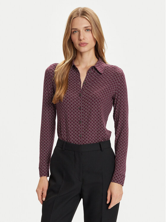 Marc O'Polo Риза 508 2264 52319 Бордо Regular Fit цвят на ниска цена