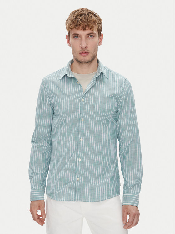 Marc O'Polo Риза 526 7210 42358 Зелен Slim Fit цвят на ниска цена