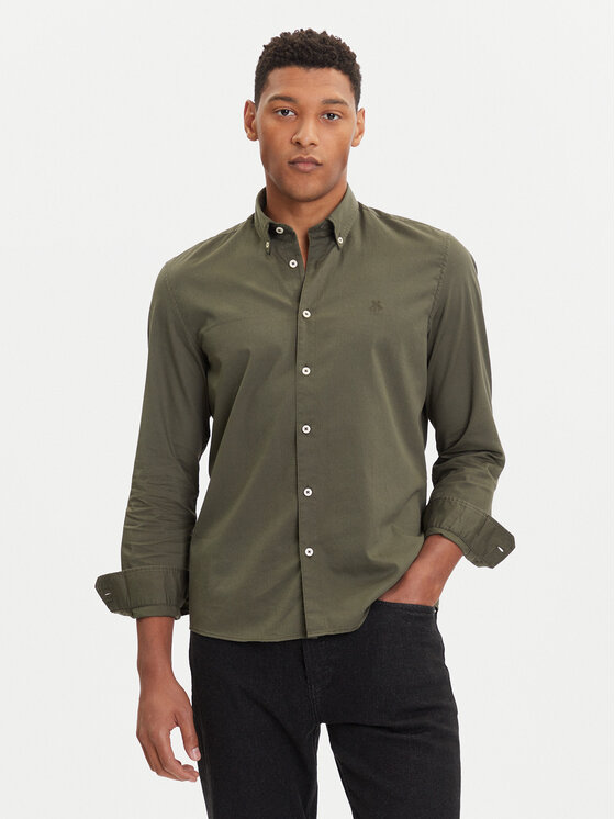 Marc O'Polo Риза 528 7268 42342 Зелен Regular Fit цвят на ниска цена