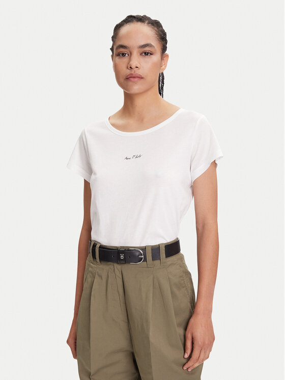 Marc O'Polo Тишърт 506 2067 51431 Бял Regular Fit цвят на ниска цена