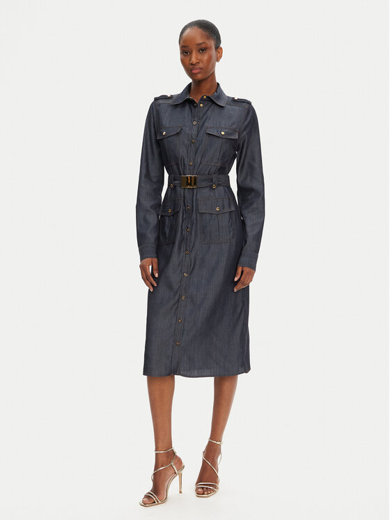 Marciano Guess Ежедневна рокля 5GGK05 7295A Тъмносин Regular Fit цвят на ниска цена