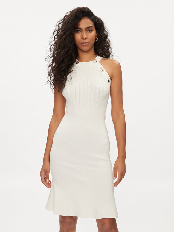 Marciano Guess Коктейлна рокля 4GGK04 5810Z Бял Bodycon Fit цвят на ниска цена