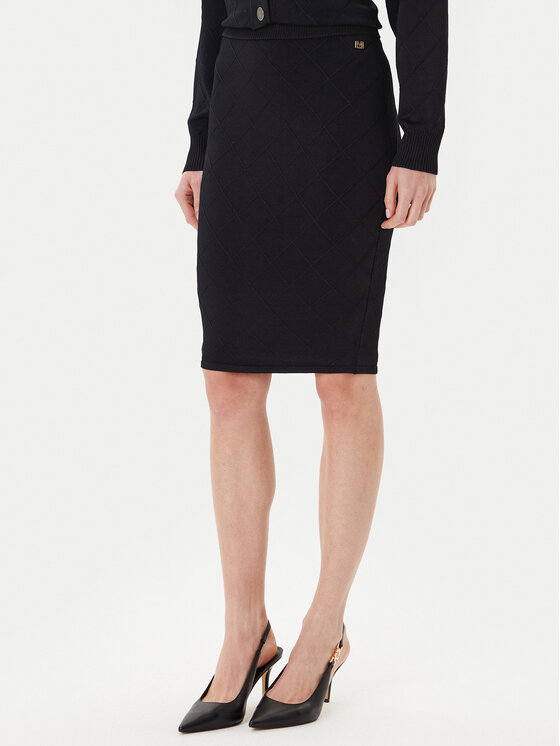 Marciano Guess Миди пола 5YGD29 5036Z Черен Slim Fit цвят на ниска цена