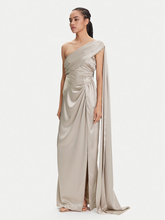 Marciano Guess Официална рокля 5YGK01 7246A Бежов Regular Fit цвят на ниска цена