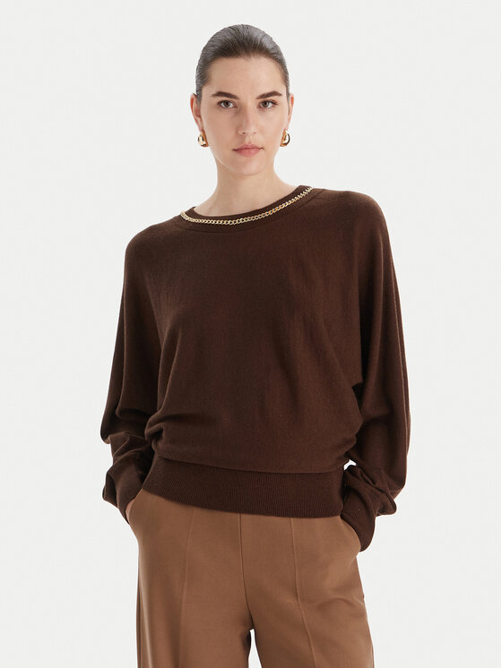 Marciano Guess Пуловер 5BGR02 5782Z Кафяв Regular Fit цвят на ниска цена