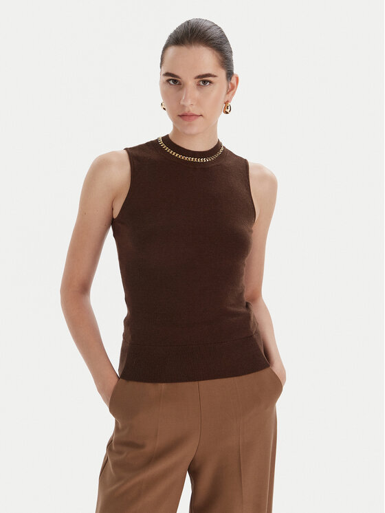 Marciano Guess Пуловер 5BGR03 5782Z Кафяв Regular Fit цвят на ниска цена