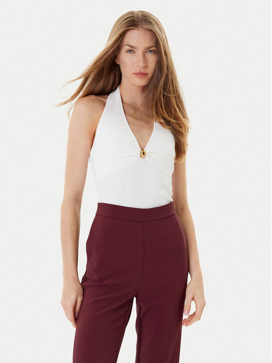 Marciano Guess Пуловер 5YGR01 5875Z Екрю Slim Fit цвят на ниска цена