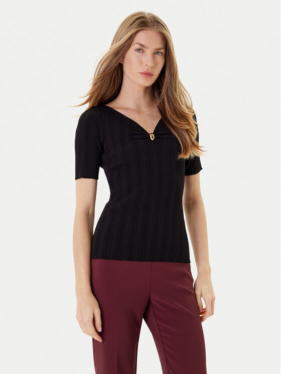 Marciano Guess Пуловер 5YGR02 5875Z Черен Slim Fit цвят на ниска цена