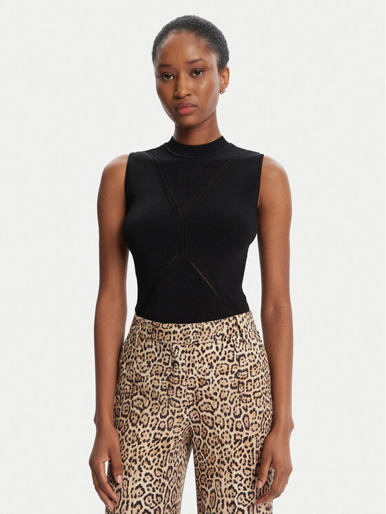 Marciano Guess Пуловер 5YGR03 5876Z Черен Slim Fit цвят на ниска цена