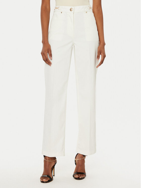 Marciano Guess Текстилни панталони 4BGA02 7173A Екрю Regular Fit цвят на ниска цена