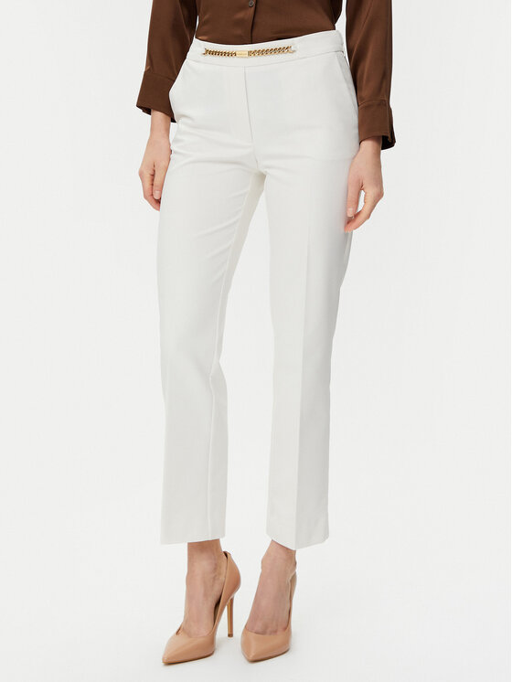 Marciano Guess Текстилни панталони 5GGB17 7311A Бял Regular Fit цвят на ниска цена