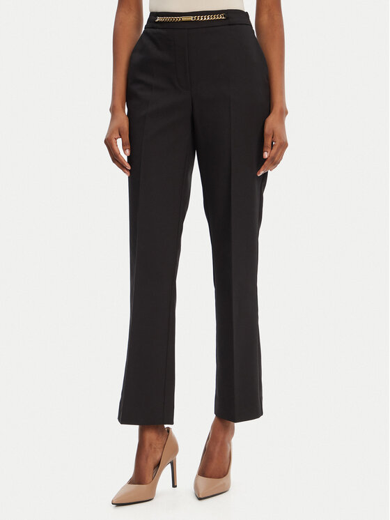 Marciano Guess Текстилни панталони 5GGB17 7311A Черен Regular Fit цвят на ниска цена