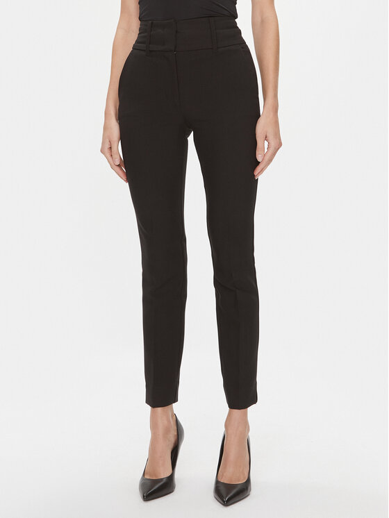 Marciano Guess Текстилни панталони Shelly 3BGB28 7046A Черен Regular Fit цвят на ниска цена