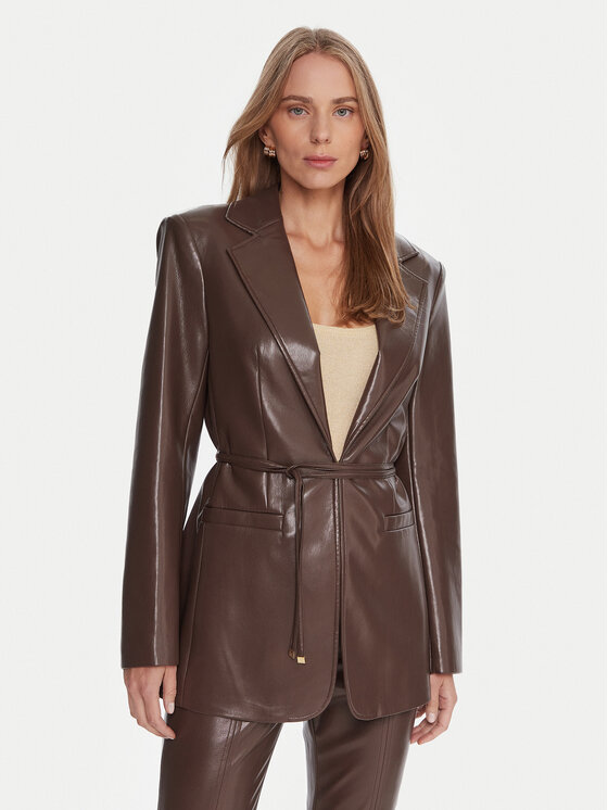 Marciano Guess Яке от имитация на кожа 5BGN04 7389A Кафяв Regular Fit цвят на ниска цена