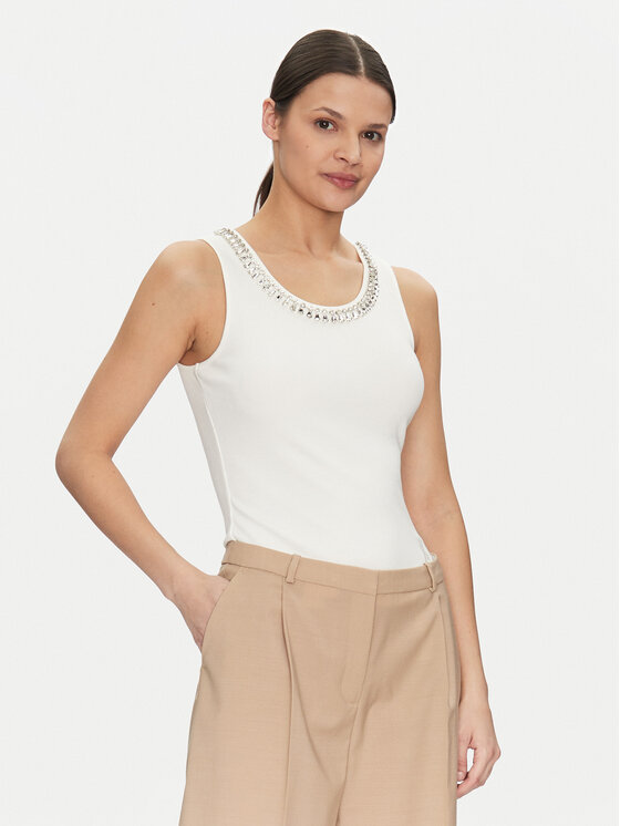 Marciano Guess топ 5RGP23 6299A Бял Regular Fit цвят на ниска цена