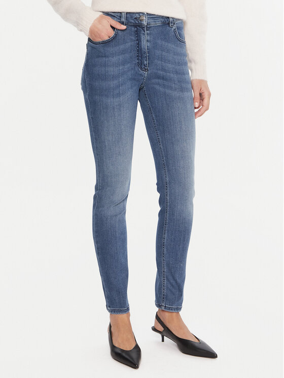 Marella Дънки 2523186104 Син Skinny Fit цвят на ниска цена