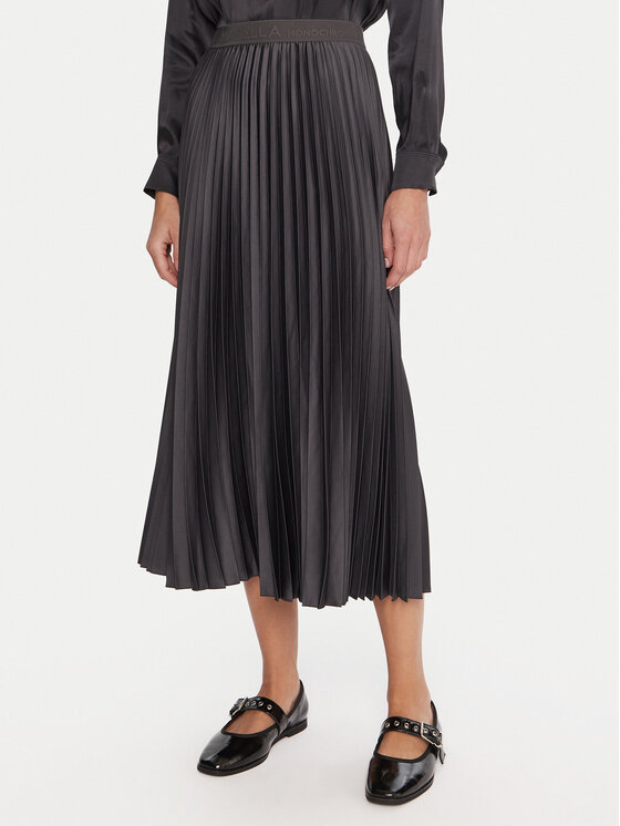 Marella Плисирана пола Pontiac 2523106045 Сив Regular Fit цвят на ниска цена