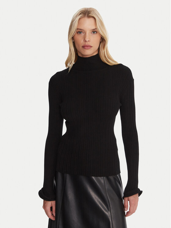 Marella Поло Iato 2523366092 Черен Slim Fit цвят на ниска цена