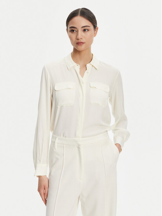 Marella Риза Calabra 2523116061 Бял Regular Fit цвят на ниска цена