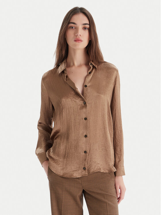 Marella Риза Matita 2525116091 Бежов Regular Fit цвят на ниска цена