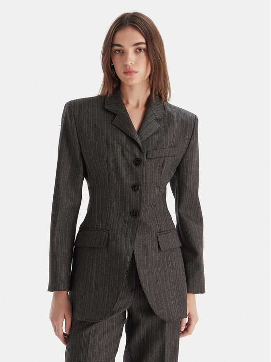 Marella Сако Essenza 2523046052 Кафяв Slim Fit цвят на ниска цена