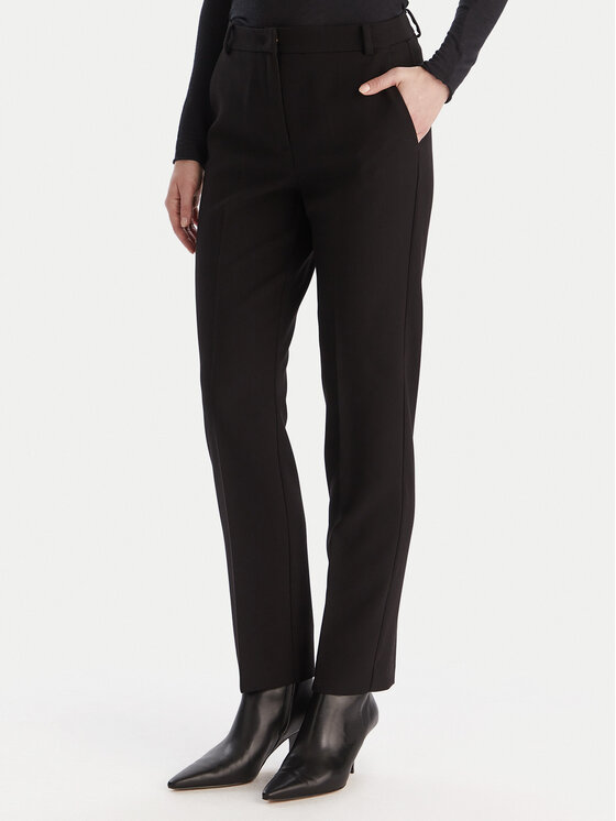 Marella Текстилни панталони Eresia 2525136062 Черен Regular Fit цвят на ниска цена