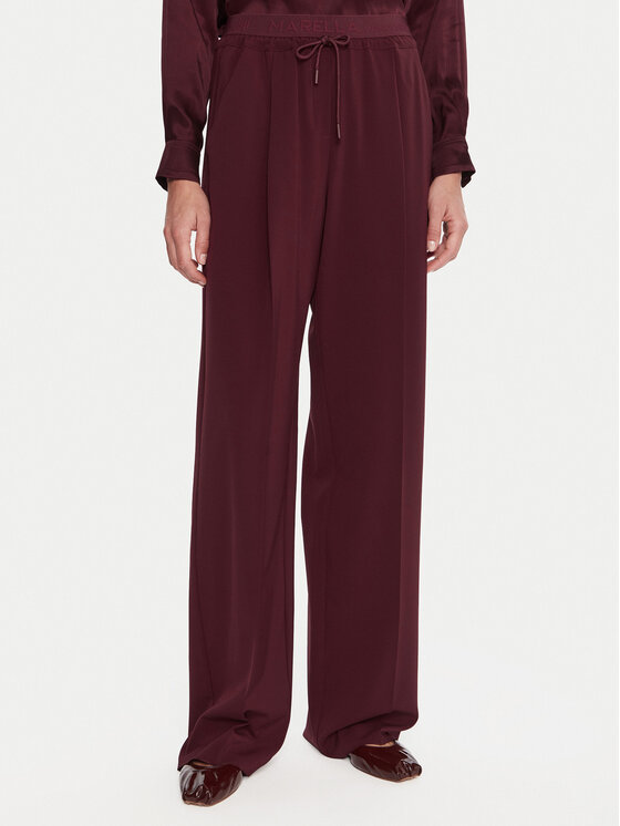 Marella Текстилни панталони Vanto 2523136065 Бордо Regular Fit цвят на ниска цена