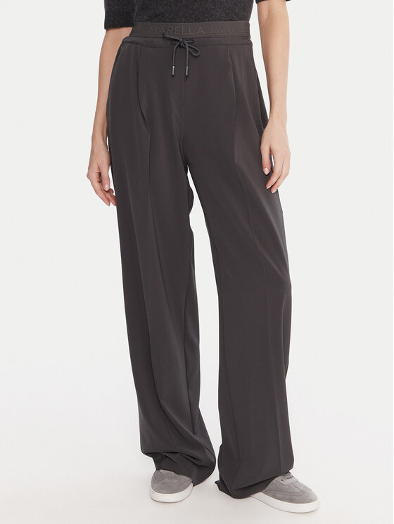 Marella Текстилни панталони Vanto 2523136065 Сив Regular Fit цвят на ниска цена