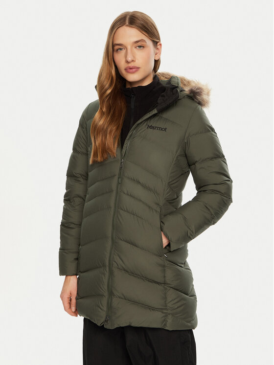 Marmot Пухено яке Montreal M15838 Зелен Regular Fit цвят на ниска цена