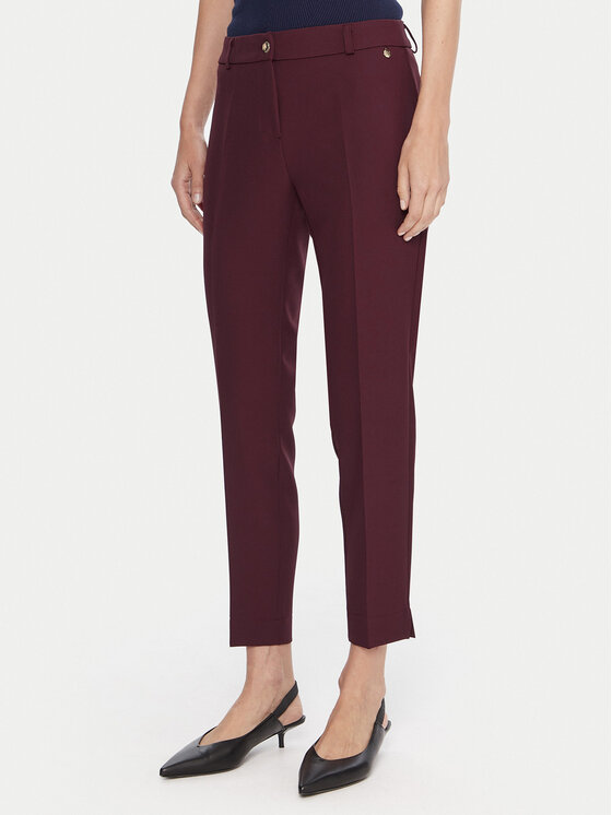Maryley Панталони дамски 25IB52Z/M17/43BU Бордо Regular Fit цвят на ниска цена