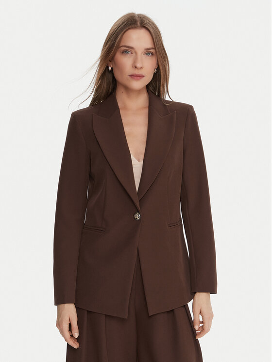 Maryley Сако 25IB187/M06/43CO Кафяв Regular Fit цвят на ниска цена