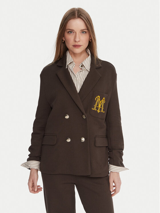 Maryley Сако 25IB288/M02/07CO Кафяв Regular Fit цвят на ниска цена