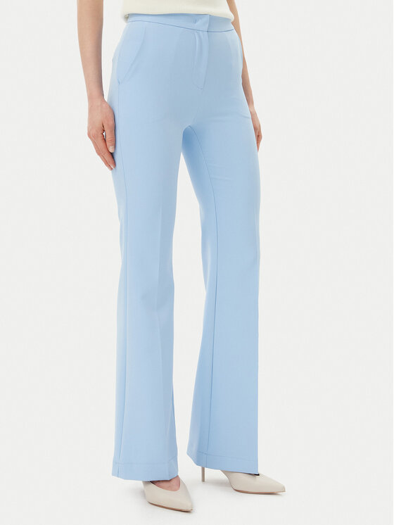 Maryley Текстилни панталони 25EB587/43MA Светлосиньо Regular Fit цвят на ниска цена