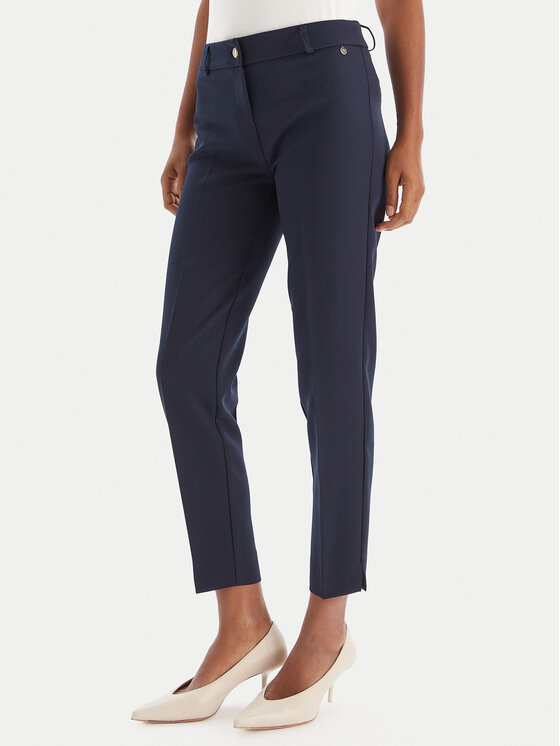 Maryley Текстилни панталони MARYLEY-25IB52Z/M17/43BL Тъмносин Regular Fit цвят на ниска цена