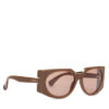 Max Mara Слънчеви очила MM0123 56E Кафяв цвят на ниска цена